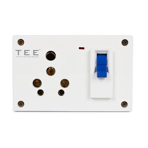 Image of Combined Box 16 Amp with Universal Socket, Master Switch, LED Indicator | MCB Option | 240V Power Utility Box for Home, Office & Appliances | Without Wire, 6 Month Warranty