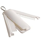 Hemobllo 3 in 1 Faltbarer Haustierkamm aus Robustem Kunststoff Tragbarer Pflegekamm für Hunde und Katzen zur Fellentfernung und Entwirrung Weiß