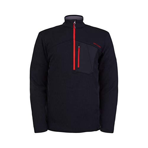 Spyder Men's Bandit Hybrid 1/2 Zip Fleece Ski Mid Layer Sweater Jacket