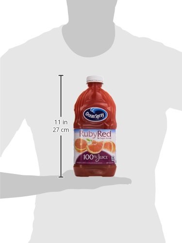 Ocean Spray Ruby Red Grapefruit Juice, No Sugar Added, 60 oz