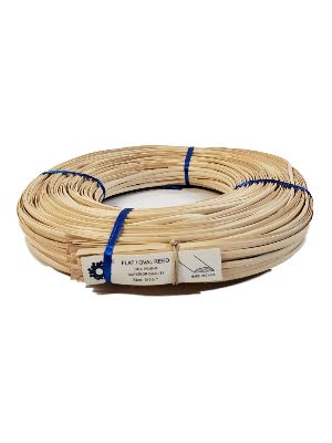 1 Pound Coil Of Flat Oval Reed For Basket & Seat Weaving, Natural Color, Any Width, 3/16" 1/4" 3/8" 1/2" (3/16") #TOP2