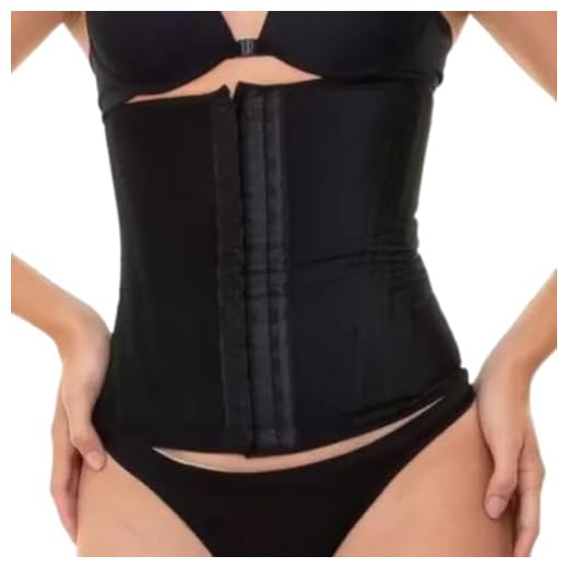 Cinta Modeladora Feminina 12 Barbatanas Redutora Abdominal Preta (M)