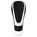 Abfer Leather Shift Knob Cool Car Gear Stick Shifter Lever Handle Head Replacement Fit for Most Automatic Manual Transmission Vehicle, Black