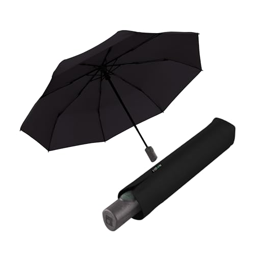 Knirps Vision Duomatic 自動開閉雨傘 - 雨用コンパクト防風傘 - 丈夫な旅行用傘 大人用 - 直径97cm 格納式傘&キャリーケース、ルートカラー