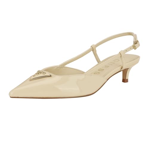 Guess Women's Jesson Pump, Ivory Patent 151, 39 EU