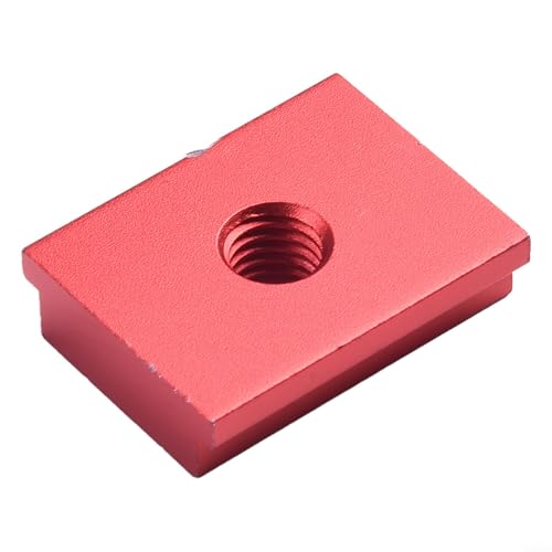 Écrou à rainure en T M6 M8 en alliage d'aluminium pour le travail du bois, routeur, scie à table, perceuse et presse (M8 rouge)