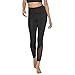 WOZOW Femme Couture Surpiquée Fitness Running Yoga Pantalon Leggings Sport Poche Elastique Slim Gym Jogging Serpent Impression Pants(Noir,S)