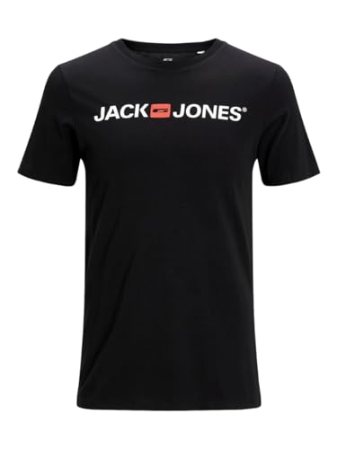 JACK & JONES Herren JJECORP Logo Tee SS Crew Neck, Black/2-PACK W. Black/REG FIT, S – Ansicht 4