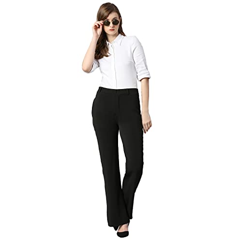 Image of Smarty Pants Women's Cotton Bell Bottom Formal Trouser