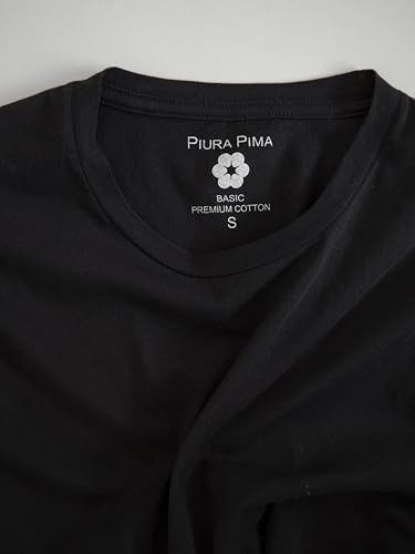 Image of 100% Peruvian Cotton Mens T-Shirts - Luxury Crew Tee Shirts for Men | Premium Soft Mens T-Shirts | Plain Dress Tee Shirts Men