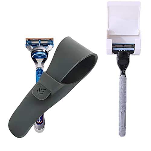 2 Set Manual Razor Protector, Silicone Travel Manual Razor Case&Manual Razor Holder