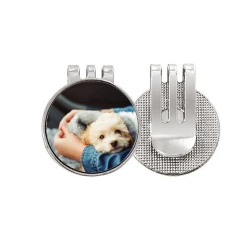 Marqueur de balle de golf magnétique émaillé chiot haute visibilité