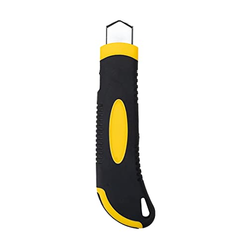 Handy Tek 6.7 Inch Utility Knives, 4 Heavy Duty Box Knives - Retractable, Built-In Lock, Yellow Plastic Box Cutters, Sharp Blade, For Opening Boxes And Packages - Restaurantware thumbnail 7