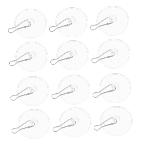 Parliky 40 Piezas Ganchos Techo Autoadhesivos Transparentes Sin Taladro para Colgar Decoraciones Interiores y Exteriores Soporte Resistente para Bodas Cumpleaños y Fiestas