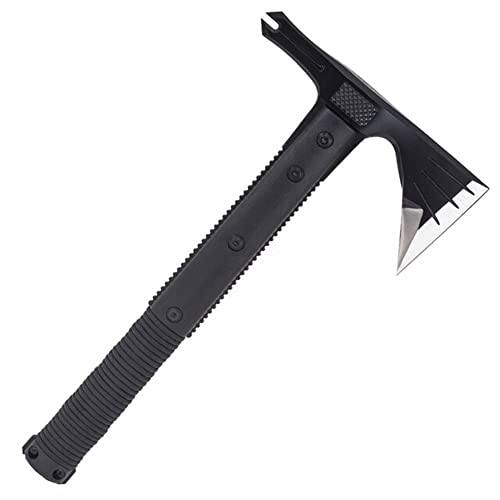 SOG Survival Hawk - Specialty Outdoor Tactical Hatchet, Fire Starter, Nail Puller, Hammer, Multi-Purpose Blade with Reflective Paracord Wrapped Handle (SK1001-CP),Black - Image 4