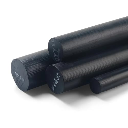 Varilla de nailon PA6 redonda de plástico gris de 15mm a 30mm de diámetro y 500mm de longitud