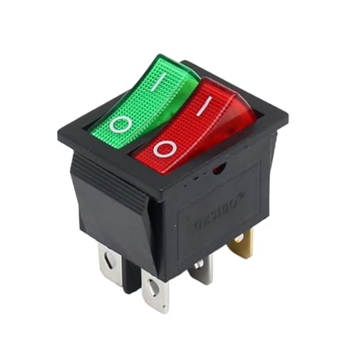 Interrupteur 2 positions double bouton lumineux pour remplacer interrupteur défectueux