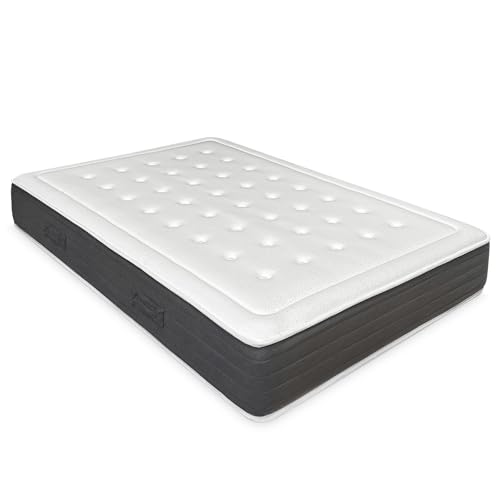 mattfy   Colchón Viscoelástico Alma 90 x 190 cm, Firme y Confortable, Antiácaros, Antibacterias e Hipoalergénico