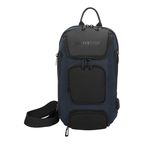 SANTINO, Mochila Transversal Quinn by Santino Oxford Azul M SAN275U