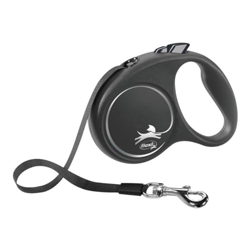 フレキシ (flexi) ブラックデザイン テープ S 5m ブラック [犬用リード]（Amazon）
