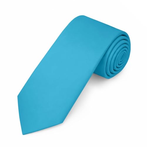 Image of Jacob Alexander Men's Slim Width 2.75 inch Solid Color Tie