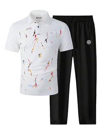 Image of AUSK Mens Tracksuit set of T shirt and Trackpant