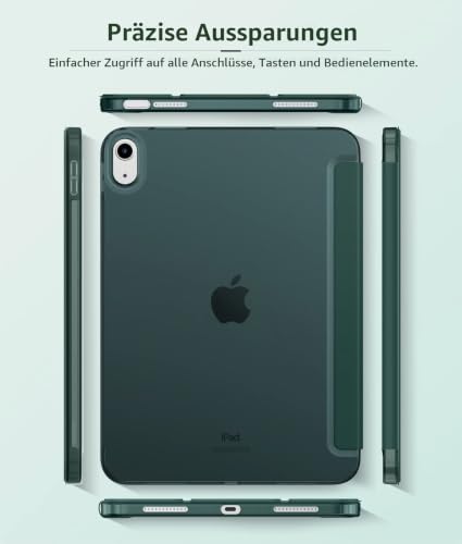 MoKo Hülle für iPad (A16) 11./10. Generation (2025/2022), Nachtgrün – Ansicht 6