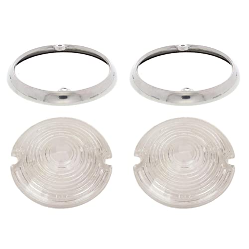 1953 Compatible with Chevy Car Parking Light Lenses and Bezels