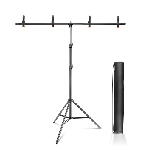 Hemmotop T-Shaped Background Stand, 59.1 x 78.7 inches (150 x 200 cm), Photography Stand, 4 Strong Clips, Green Back Stand, Steel Alloy, Tripod Case, Easy to Carry, Screen Stand, Suitable for People and Products, Video Shooting Hemmotop T-Shaped Background Stand, 59.1 x 78.7 inches (150 x 200 cm), Photography Stand, 4 Strong Clips, Green Back Stand, Steel Alloy, Tripod Case, Easy to Carry, Screen Stand, Suitable for People and Products, Video Shooting
