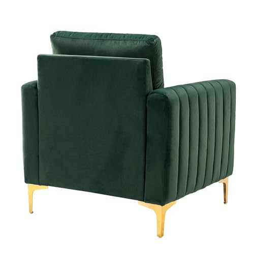 Image of Chair Armchair Single Sofa Chair for SmallWingback Chair | High Back Wing Chair | Single Seater Chair for Living RoomSet of 2 Chairs (Green1)