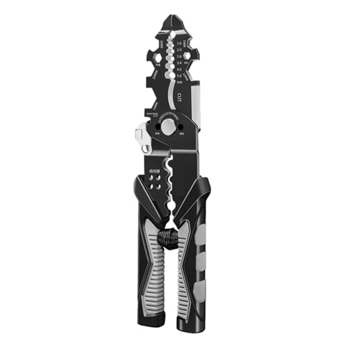 Youding Pelacables – Alicates de corte de precisión 25 en 1 | Cortador de alambre multifunción y herramienta pelacables para bricolaje, renovación, construcción para engarzar y cortar