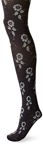 HUE Women's Flower Vine Tights with Control Top