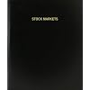 BookFactory Stock Markets Log Book/Journal/Logbook - 120 Page, 8.5''x11'', Black Hardbound (XLog-120-7CS-A-L-Black(Stock Markets Log Book))