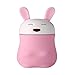DZFDZ Umidificatore di Coniglio Forma Animale Carina Mini Purificatore d'Aria Nightlight Umidificatore Rosa Portatile
