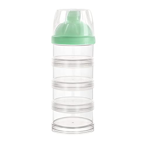 Image of Accmor Baby Milk Powder Formula Dispenser, 4 Layers Stackable Formula Container for Travel, Non-Spill Snacks Formula Storage Container On The Go, BPA Free