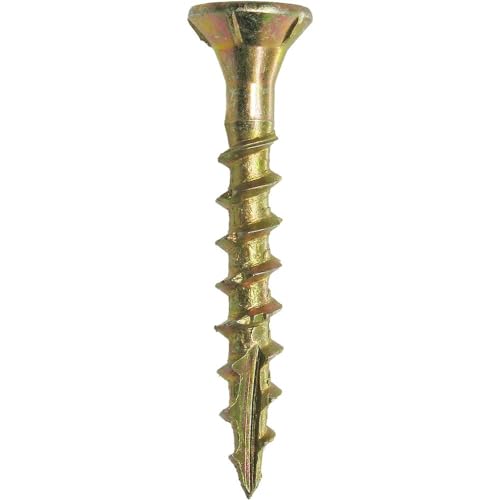 Image of Grip-Rite 114GCS1#8 x 1-1 /4 inch, T25 Star Drive Gold Construction Wood Screw, 1lb Box