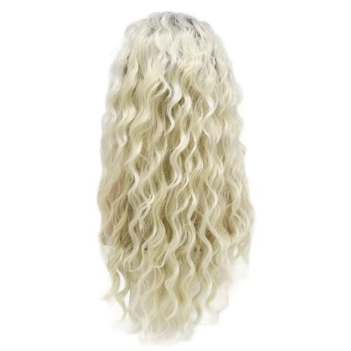 Perruque à longue blonde apparence naturelle pour un usage quotidien