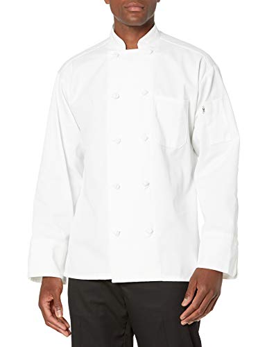 Uncommon Threads Unisex Adult Classic Knot Button Chef Coat Shirt, White, Large Us #TOP16