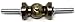 Urbanest 5/8 inch Adjustable Corner Curtain Rod Connector Hinged Elbow for Corner Window, Antique Brass