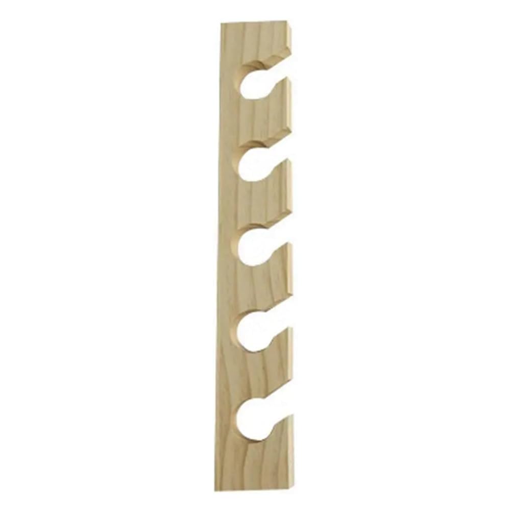 CTRLZS Wooden Hat Hanger for Baseball Cap Home -Saving Wooden Organizer with Display Shelf Wood Color