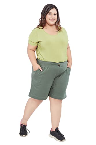 Image of CUPID Women Plain Comfortable Barmunda,Shorts for Sports, Yoga, Daily Use Gym, Night Wear, Casual Wear for Ladies