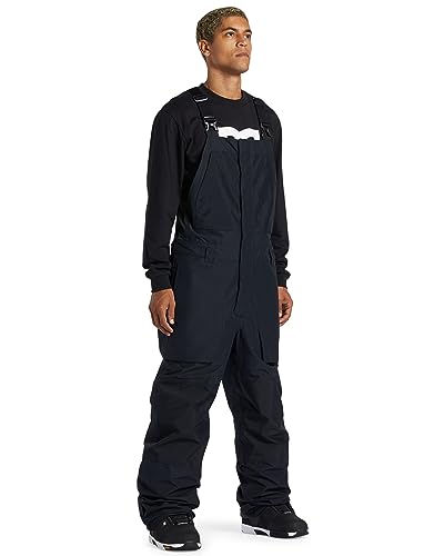 DC Shoes Men's Shell Snowboard Bib Pants - Shadow Bib | Black, Small