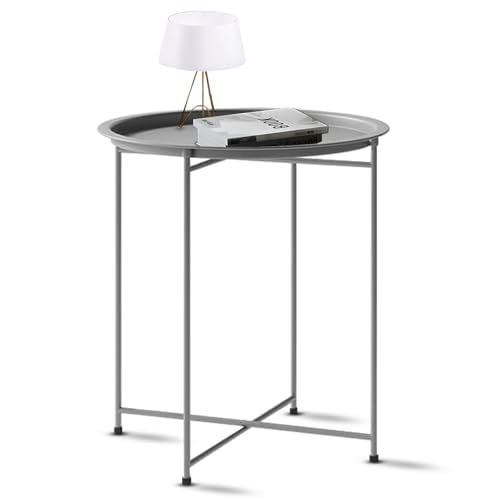 Finiky Metal Portabrew Foldable Coffee Table | Tea Table/Teapoy/Plant Stand for Home | for Indoor & Outdoor | Bed Side Table/Center Table/Snack Serving Table | Round Table Grey (B0BXLMCQWR) Amazon Price History, Amazon Price Tracker