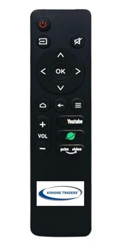 Image of Tv Remote Control Compatible with Dyanora Smart Led Tv (Please Match Your Old Remote with Given Image)