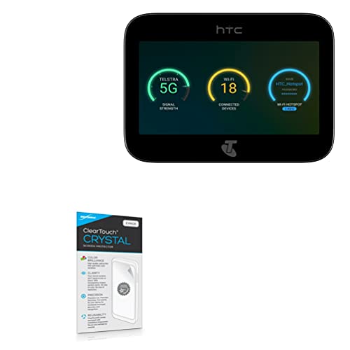 BoxWave Screen Protector Compatible with HTC 5G Hub - ClearTouch Crystal (2-Pack), HD Film Skin - Shields from Scratches for HTC 5G Hub