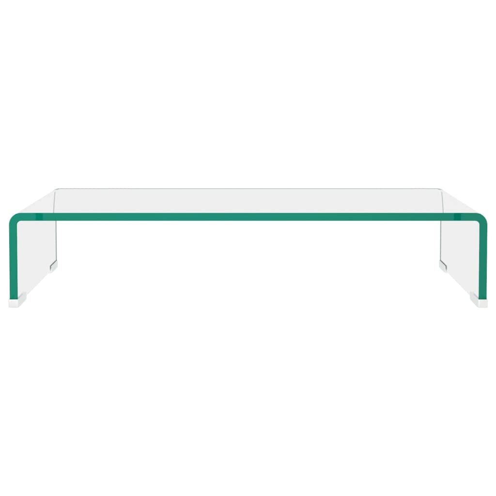 vidaXL Soporte para TV/Elevador Monitor Material Cristal Claro 60x25x11 cm