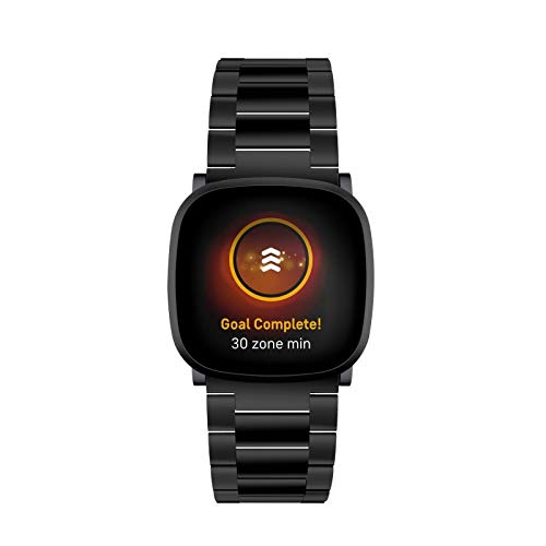 Stainless Steel Band Compatible with Fitbit Versa 4 / Fitbit Sense 2 / Fitbit Versa 3 / Fitbit Sense, Adjustable Metal Watch Bands Bracelets，Wristband Replacement for Women Men