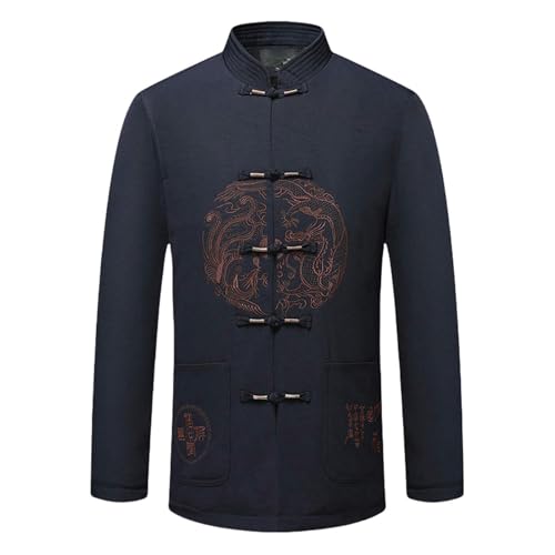 Veste d'hiver homme ethnique haut de gamme rembourrée coton