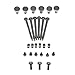 Dopro Whole Set Stainless Steel Tremolo Fine Tuner Screws String Insert Block Saddle Mounting Screws Locking Nut & String Lock Screws for Floyd Rose