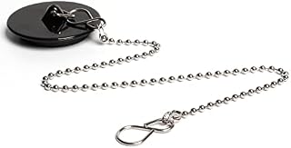 Duxzomk Kitchen Sink Plug,Drain Stopper Universal Bath Plug with Metal Ball Chain for Bathtub, Bathroom,Sink Plug Size Ø 51 to 44.3 mm